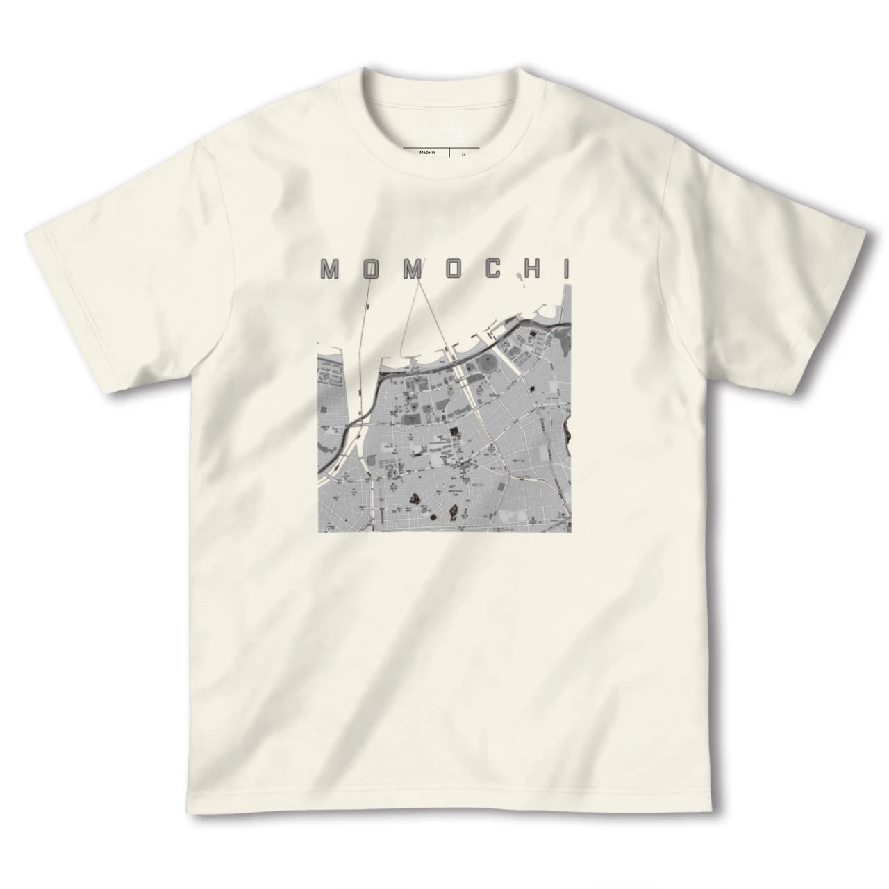 【百道(福岡県)】地図柄ヘビーウェイトTシャツ