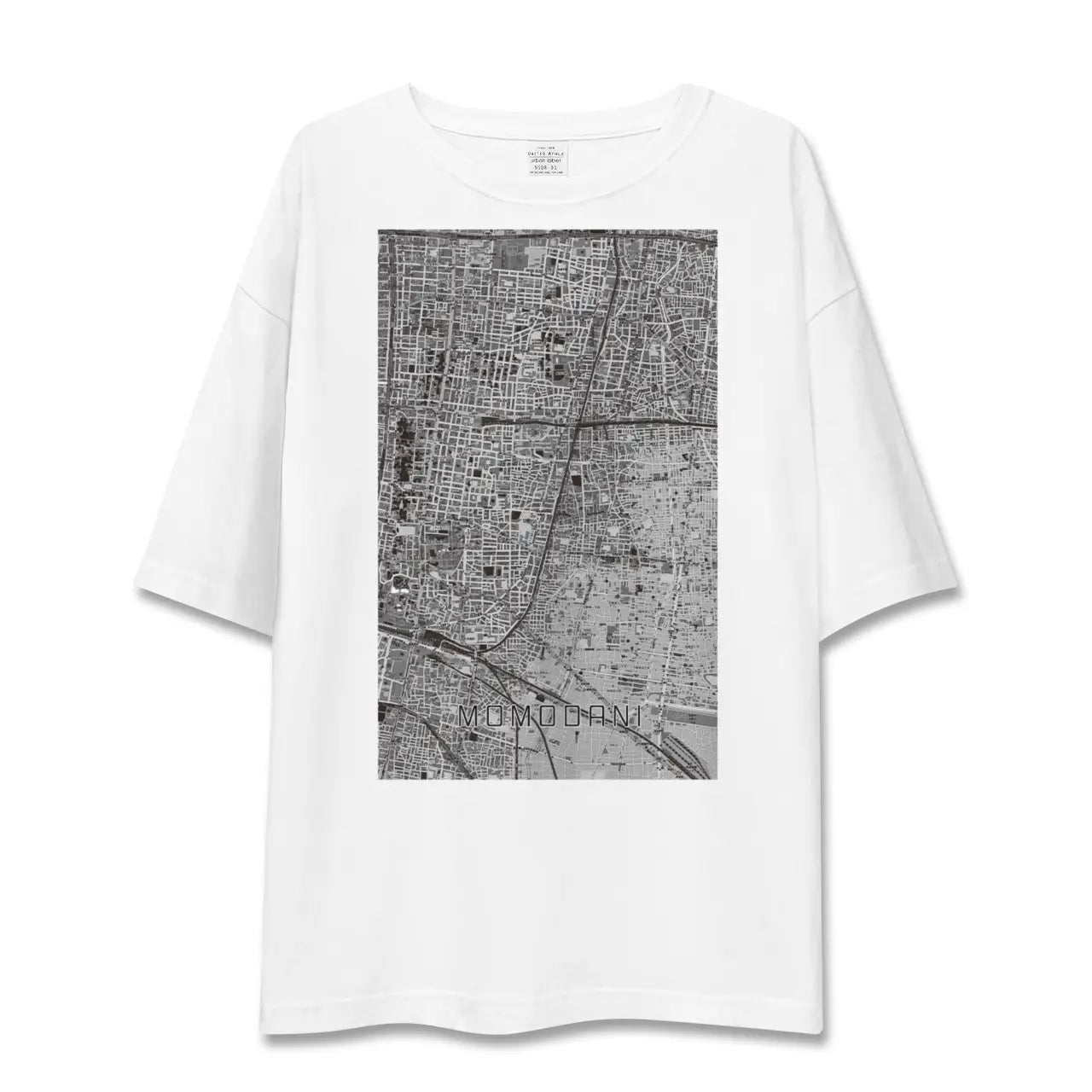 【桃谷(大阪府)】地図柄ビッグシルエットTシャツ