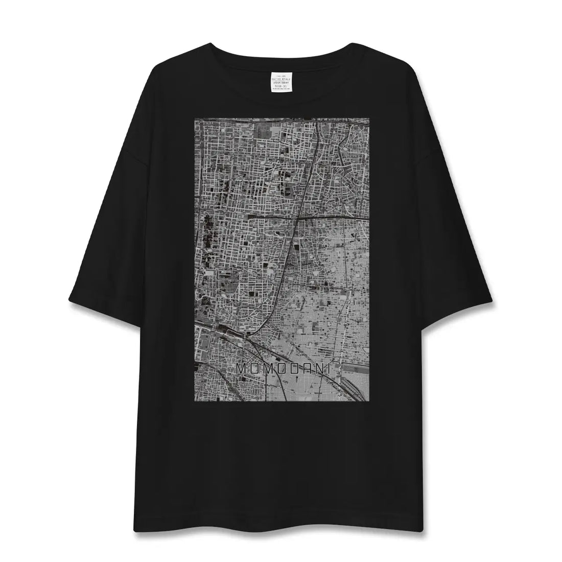 【桃谷(大阪府)】地図柄ビッグシルエットTシャツ