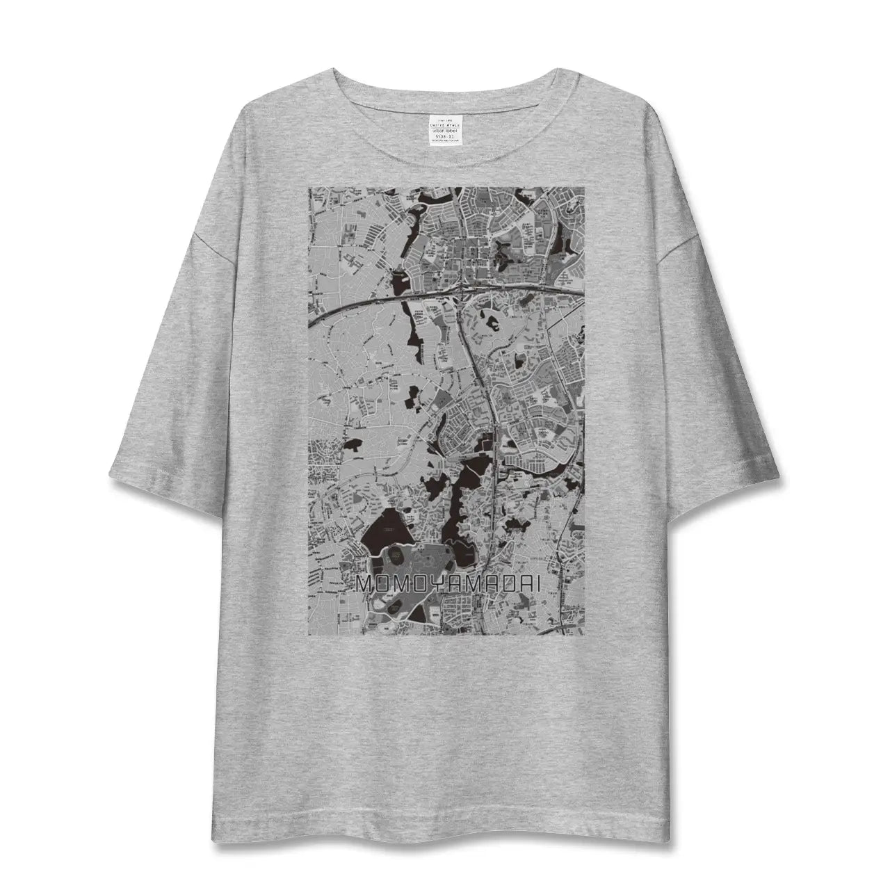 【桃山台(大阪府)】地図柄ビッグシルエットTシャツ