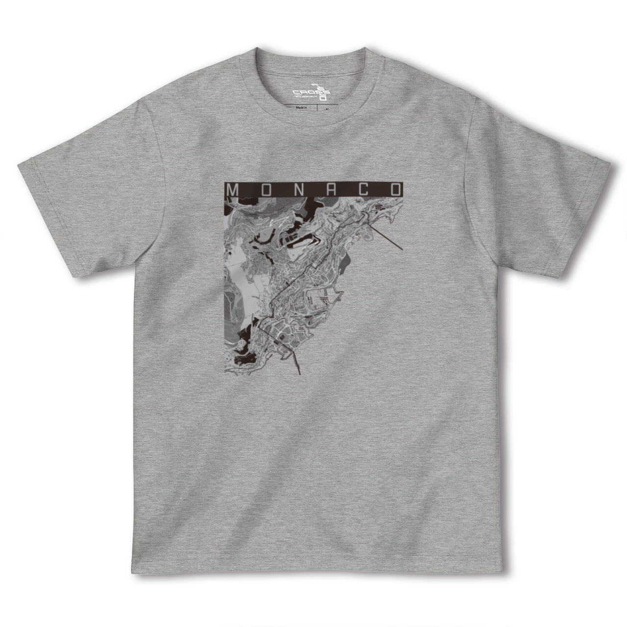 【モナコ】地図柄ヘビーウェイトTシャツ