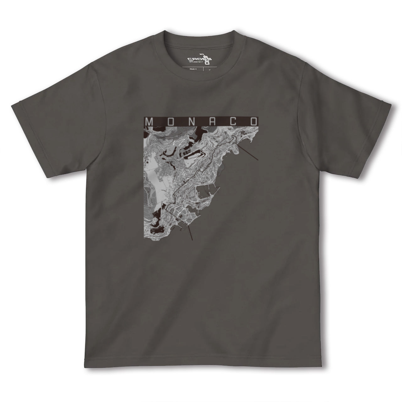 【モナコ】地図柄ヘビーウェイトTシャツ