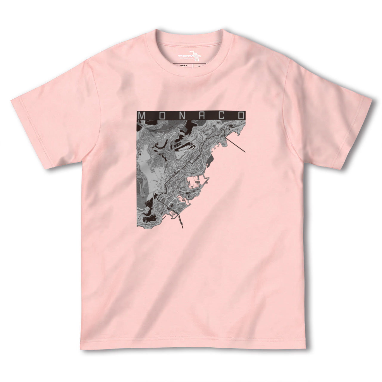 【モナコ】地図柄ヘビーウェイトTシャツ