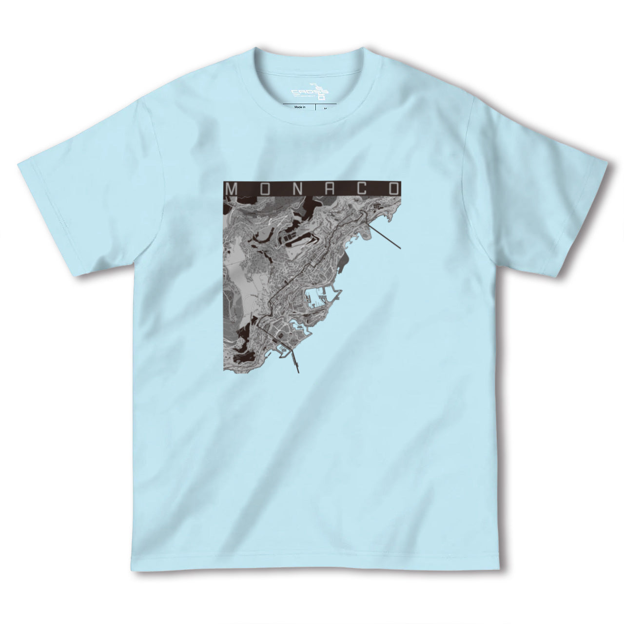 【モナコ】地図柄ヘビーウェイトTシャツ