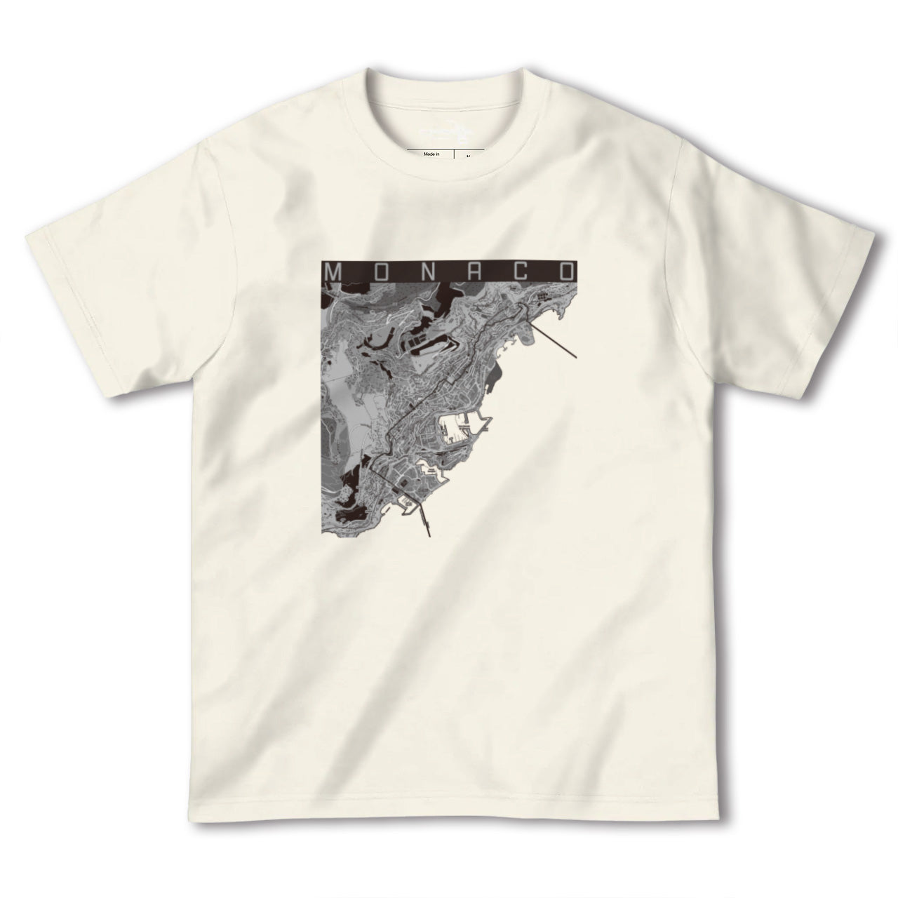 【モナコ】地図柄ヘビーウェイトTシャツ