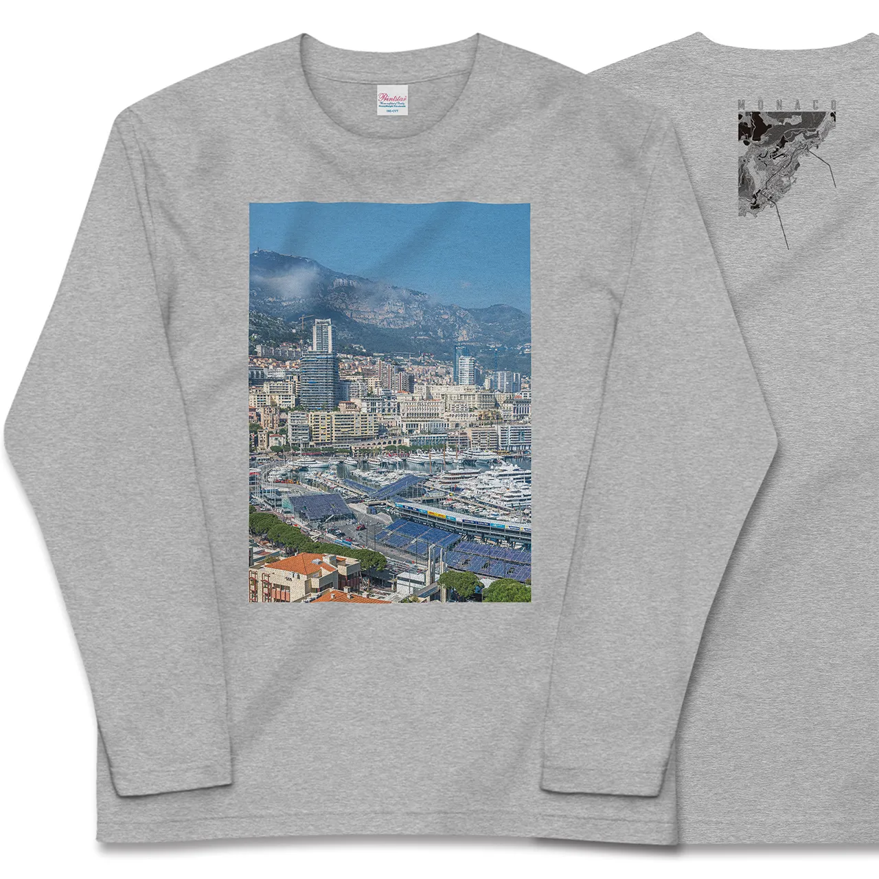 【モナコ】Map World ロングスリーブTシャツ