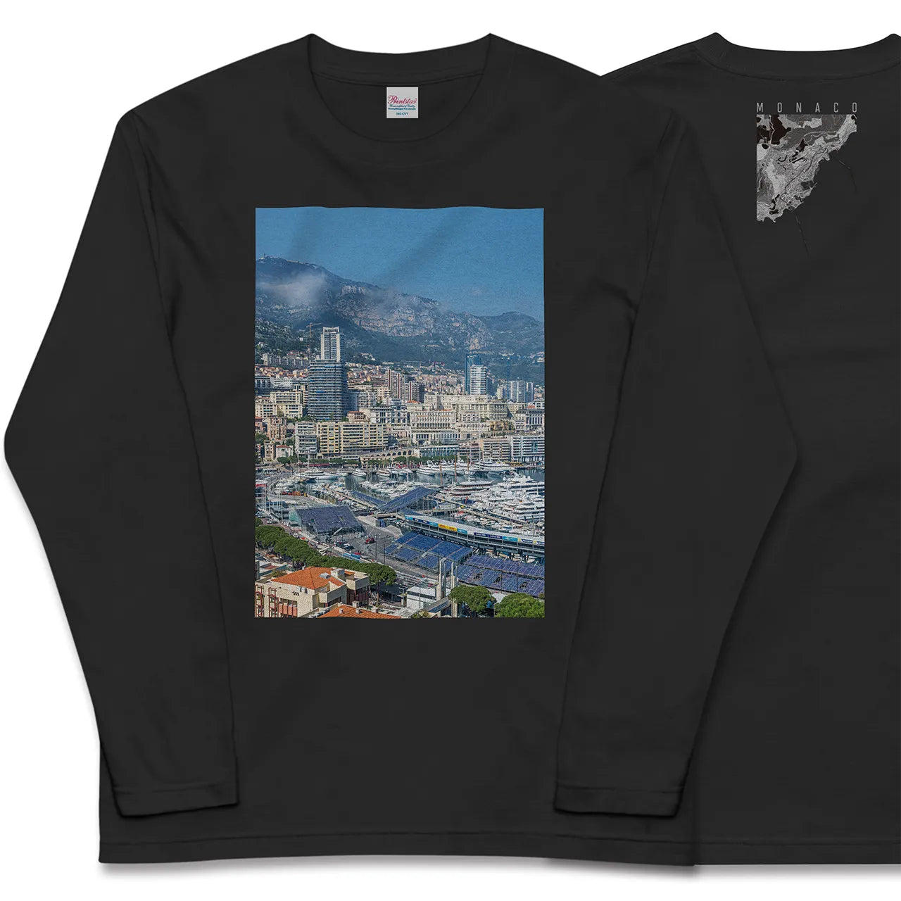 【モナコ】Map World ロングスリーブTシャツ