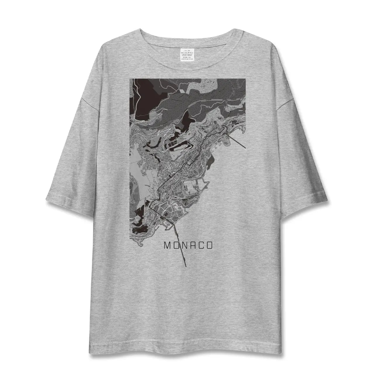 【モナコ】地図柄ビッグシルエットTシャツ