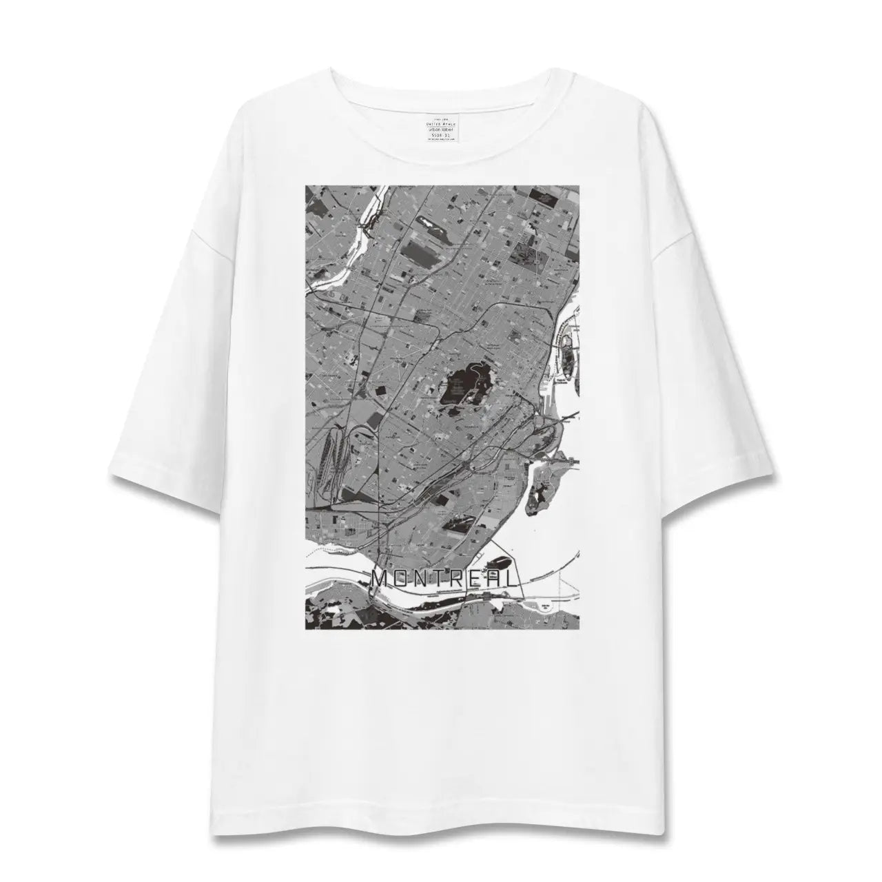 【モントリオール(カナダ)】地図柄ビッグシルエットTシャツ
