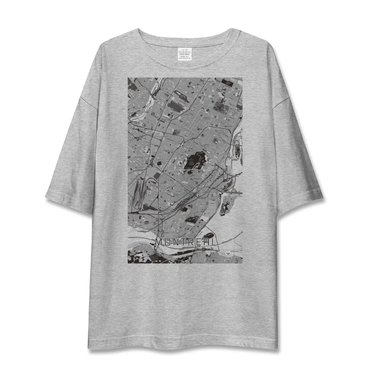 【モントリオール(カナダ)】地図柄ビッグシルエットTシャツ