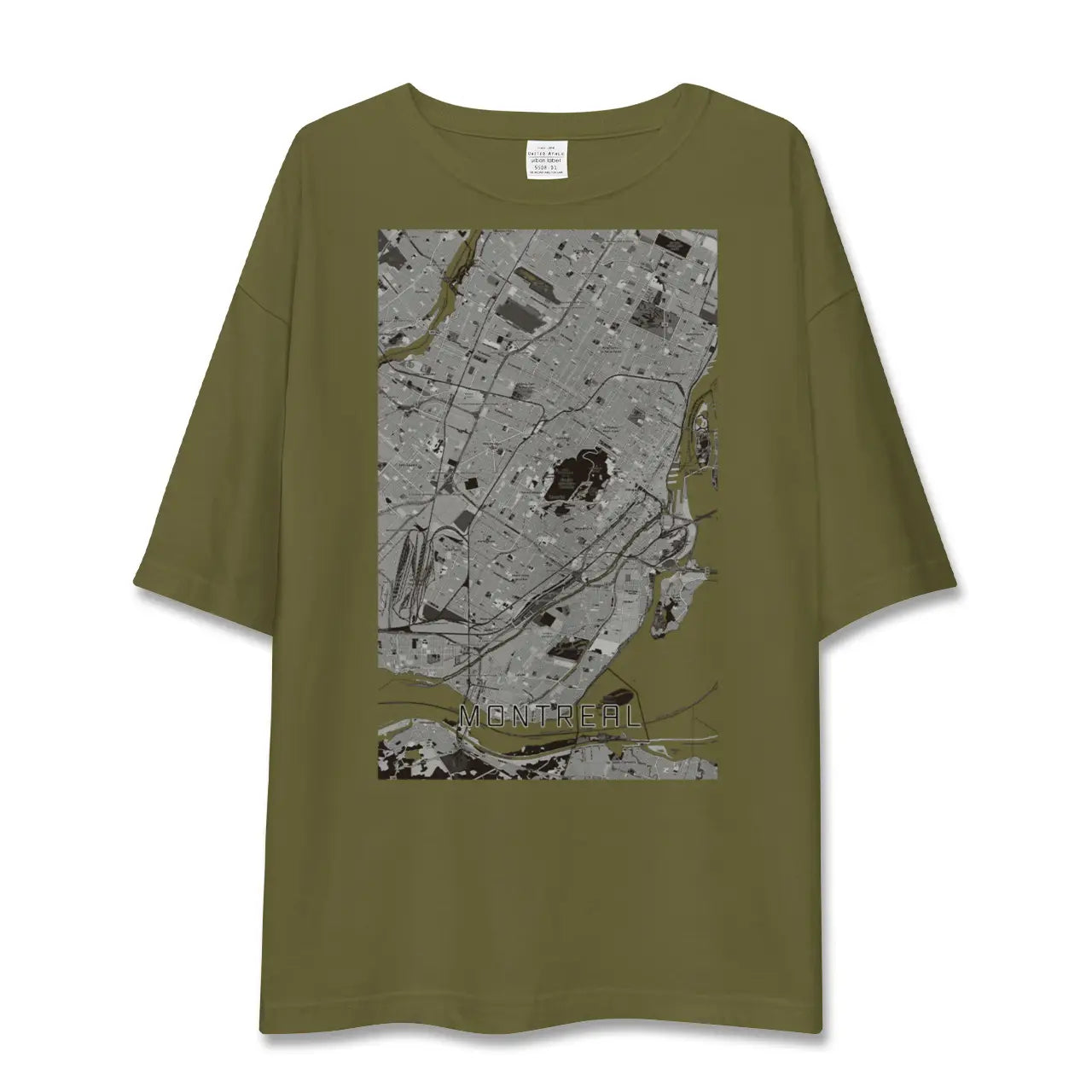 【モントリオール(カナダ)】地図柄ビッグシルエットTシャツ