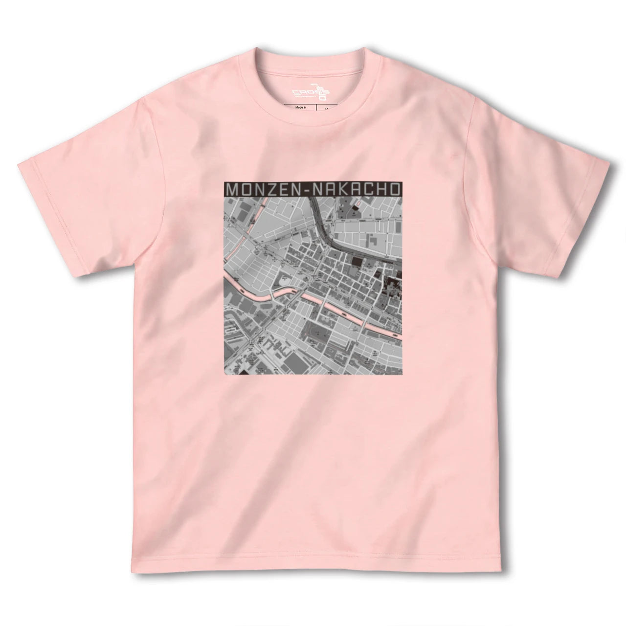 【門前仲町(東京都)】地図柄ヘビーウェイトTシャツ