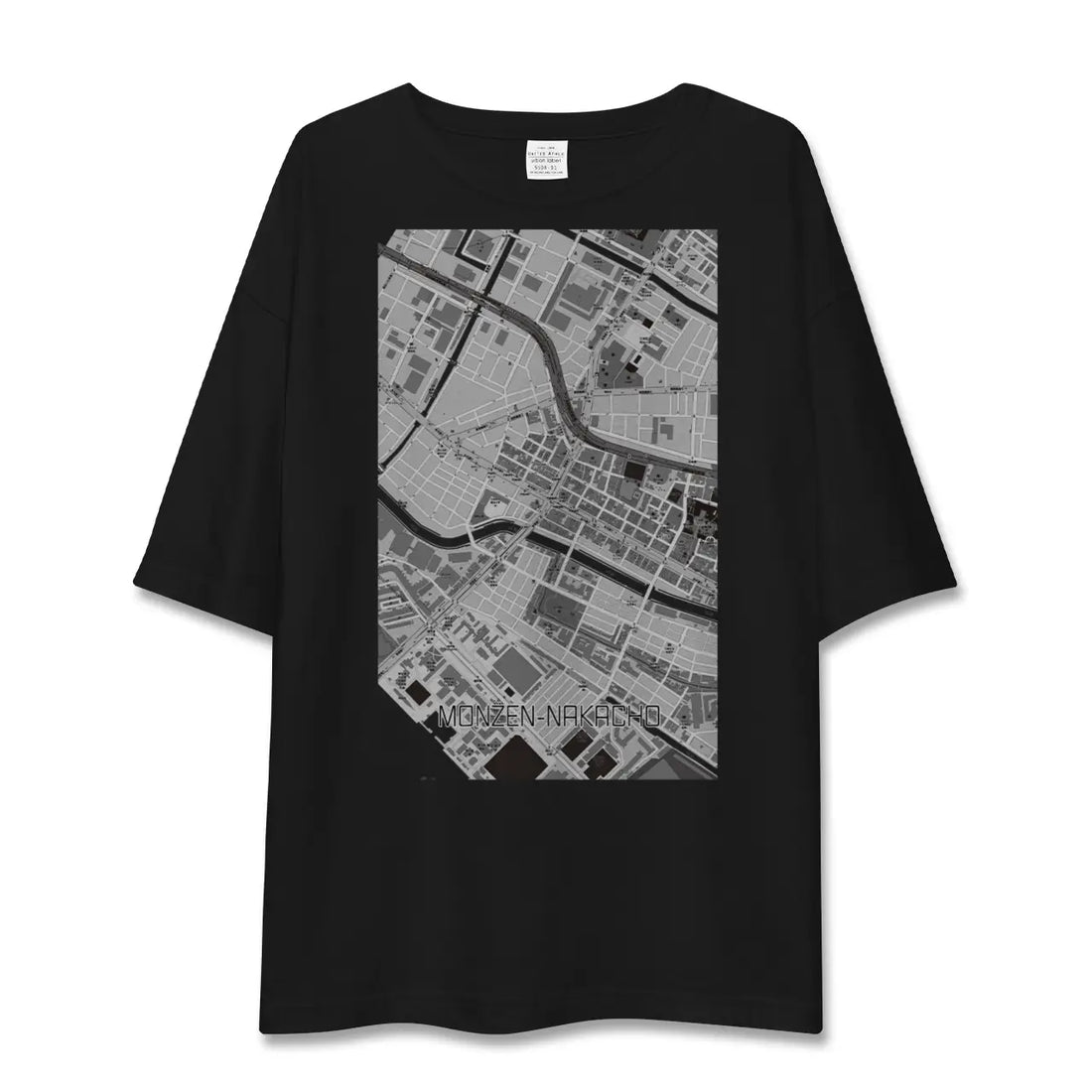 【門前仲町(東京都)】地図柄ビッグシルエットTシャツ