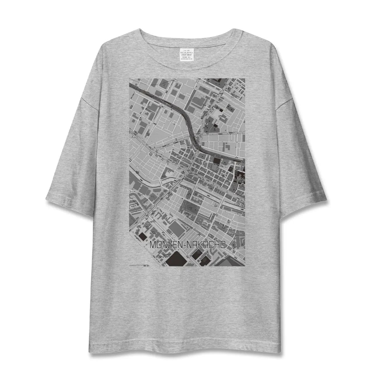 【門前仲町(東京都)】地図柄ビッグシルエットTシャツ