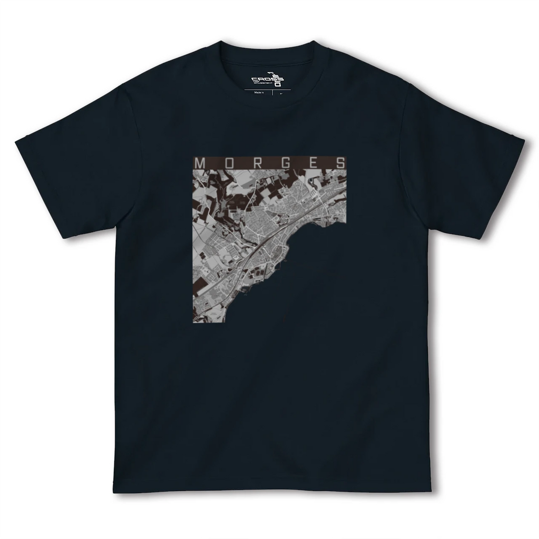 【モルジュ(スイス)】地図柄ヘビーウェイトTシャツ