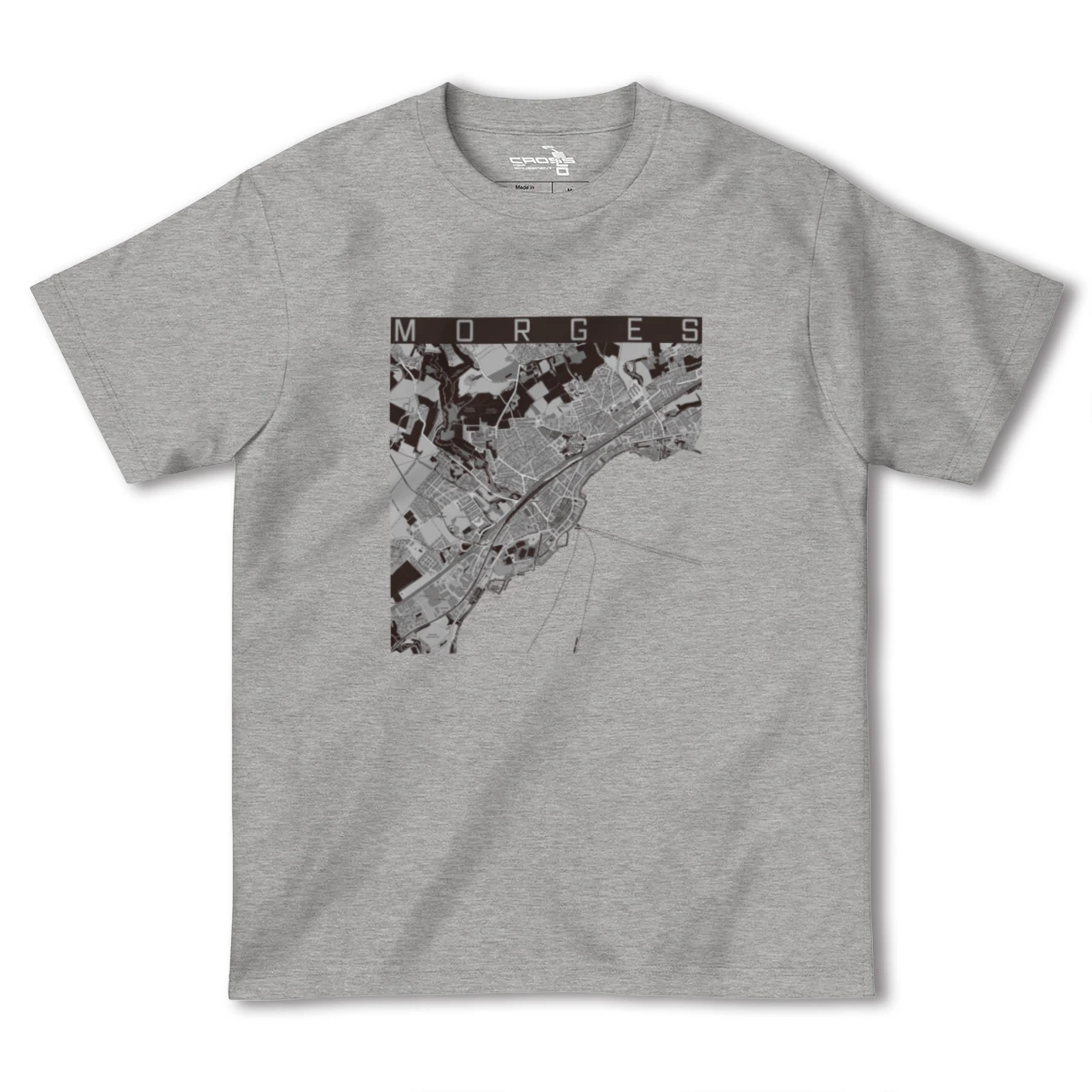 【モルジュ(スイス)】地図柄ヘビーウェイトTシャツ