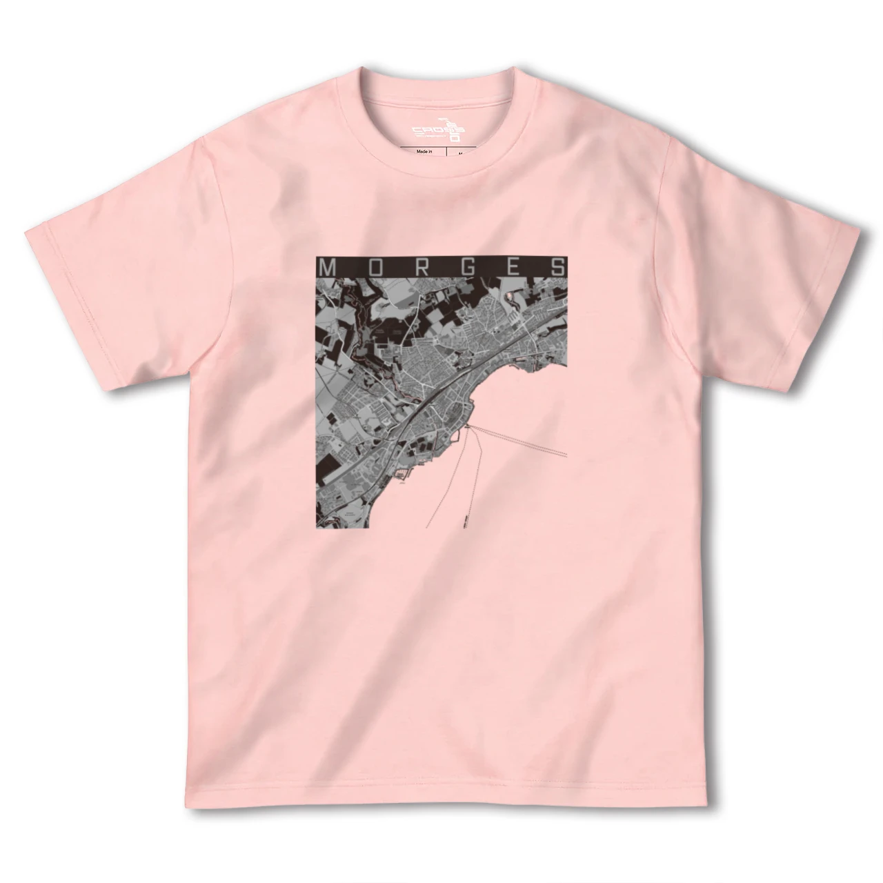 【モルジュ(スイス)】地図柄ヘビーウェイトTシャツ