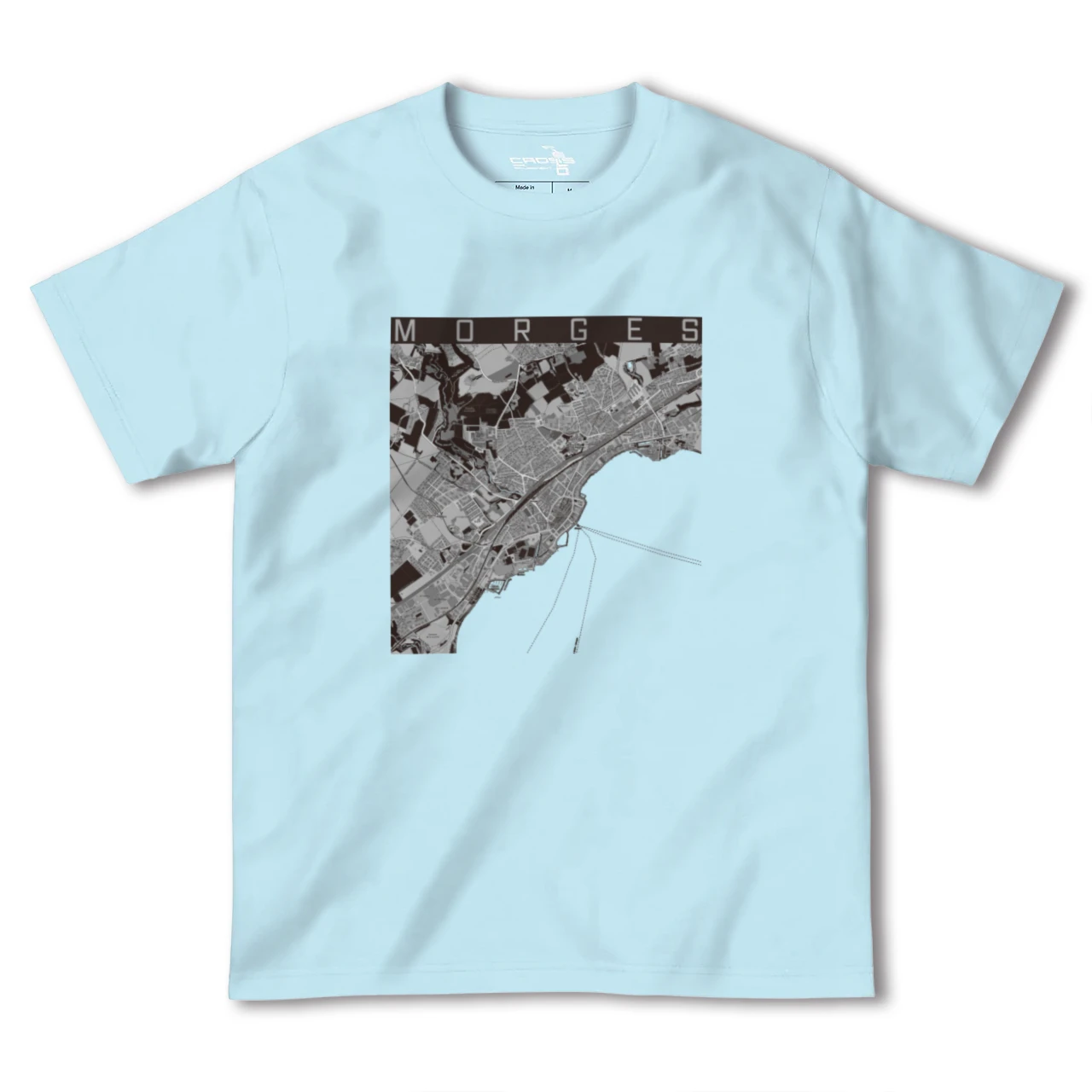 【モルジュ(スイス)】地図柄ヘビーウェイトTシャツ