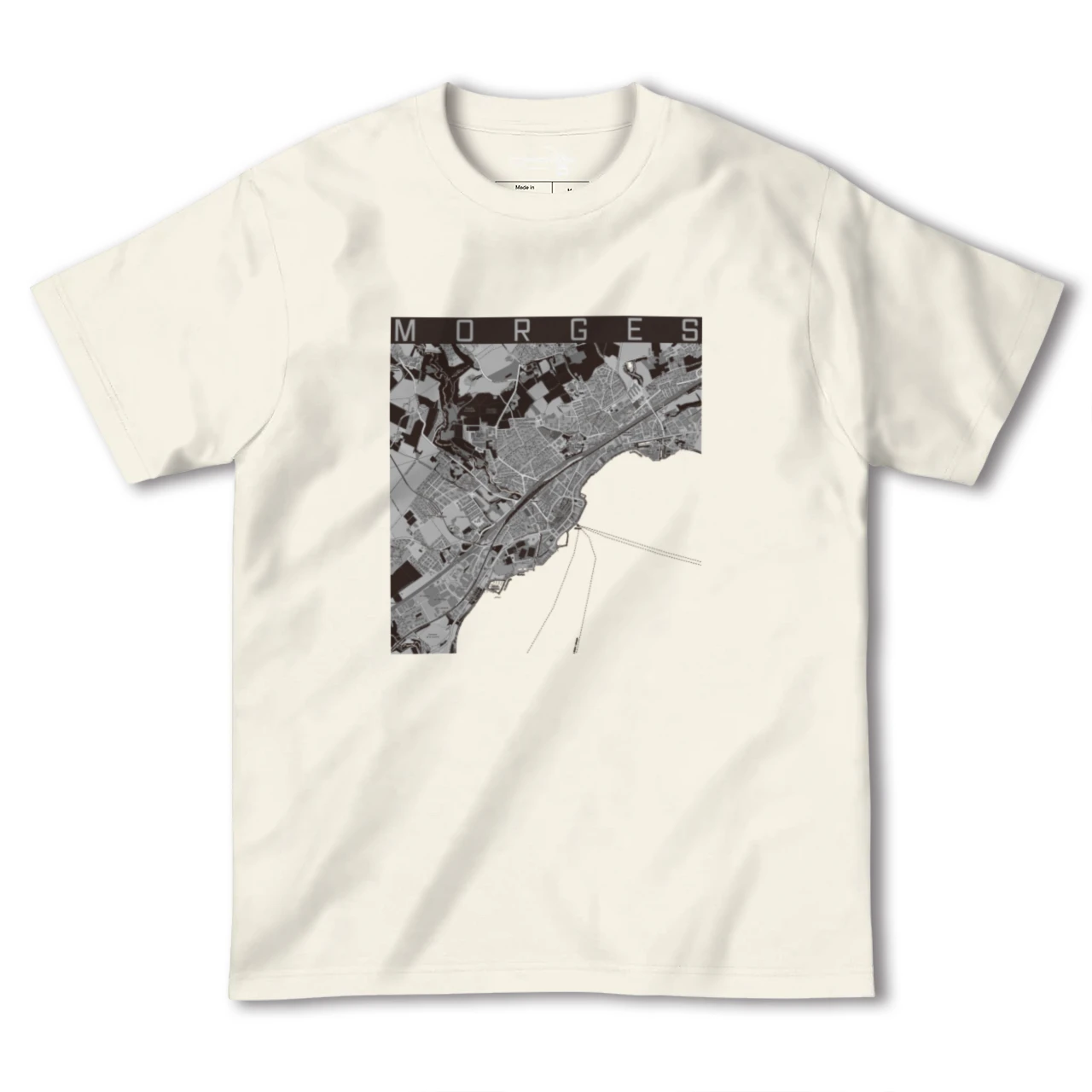 【モルジュ(スイス)】地図柄ヘビーウェイトTシャツ