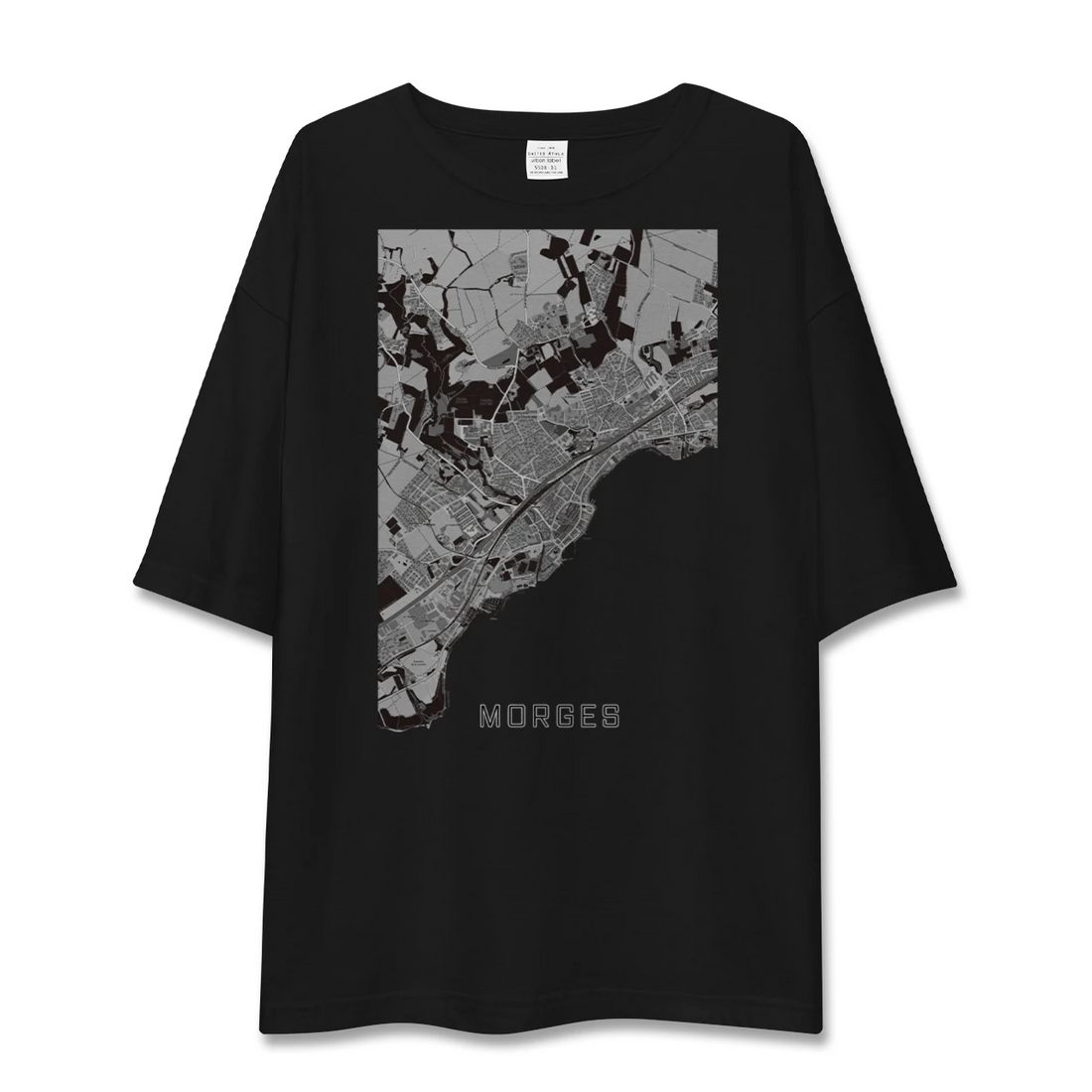 【モルジュ(スイス)】地図柄ビッグシルエットTシャツ