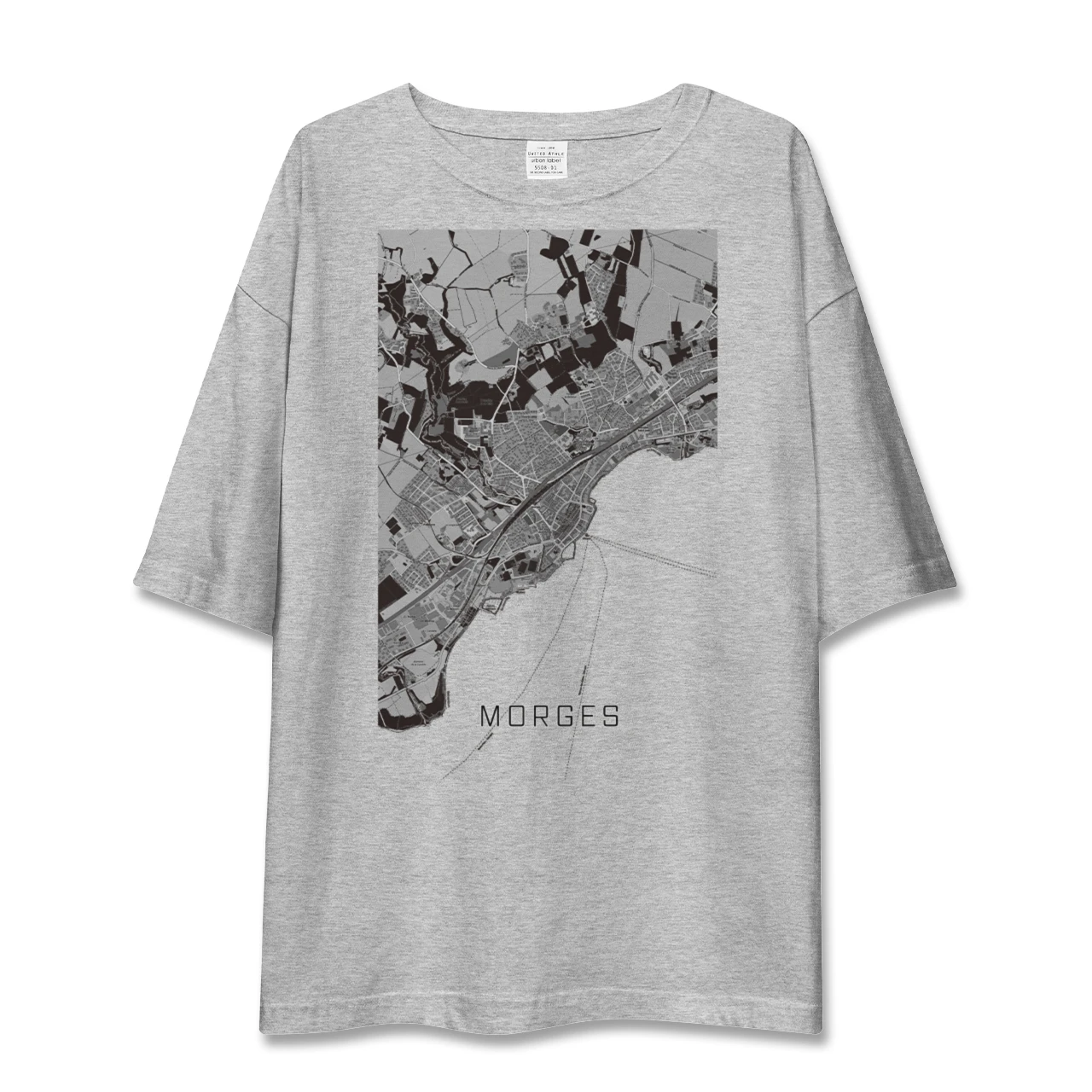 【モルジュ(スイス)】地図柄ビッグシルエットTシャツ