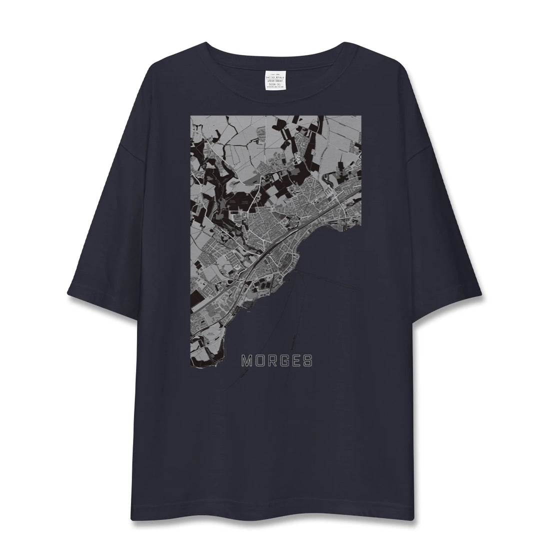 【モルジュ(スイス)】地図柄ビッグシルエットTシャツ