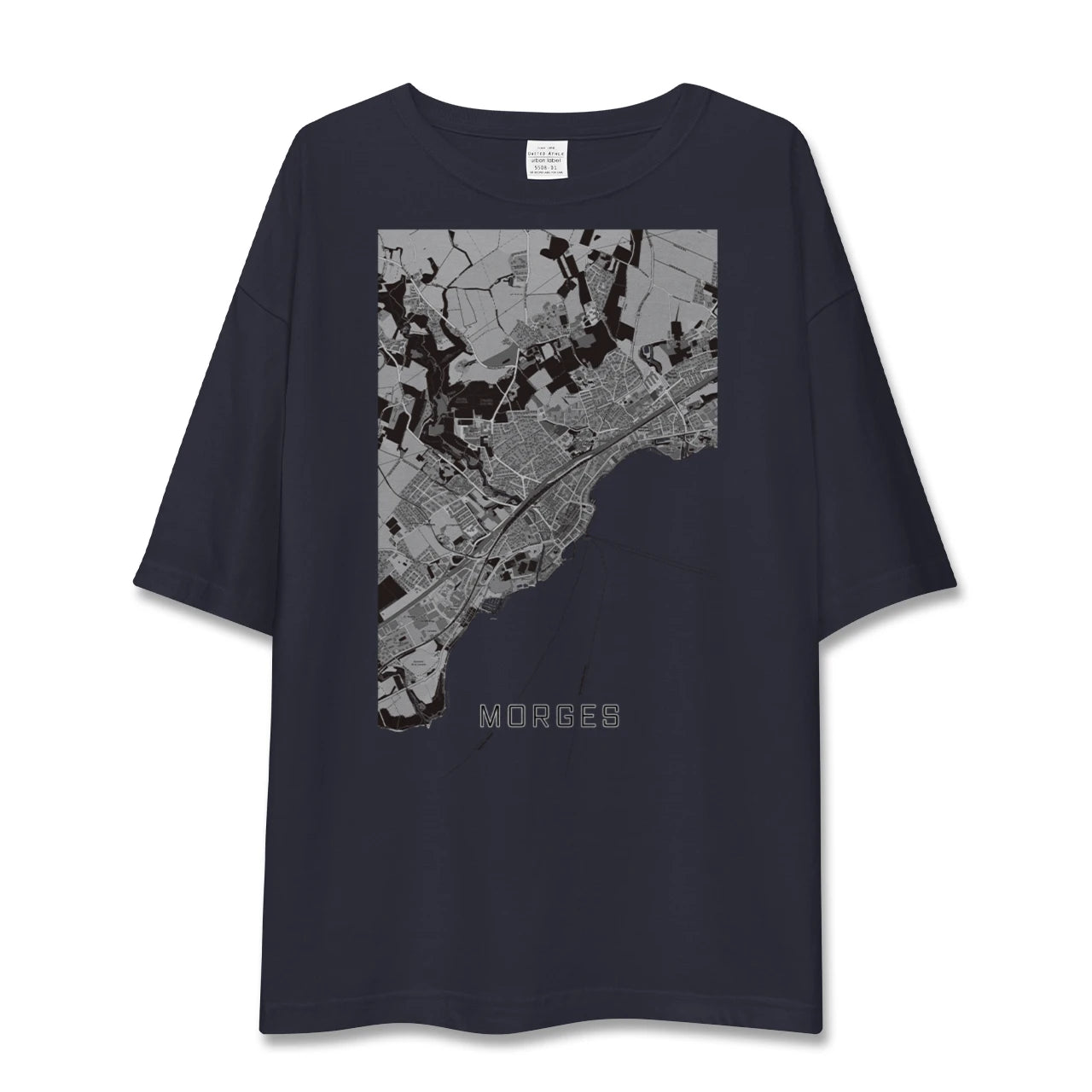 【モルジュ(スイス)】地図柄ビッグシルエットTシャツ