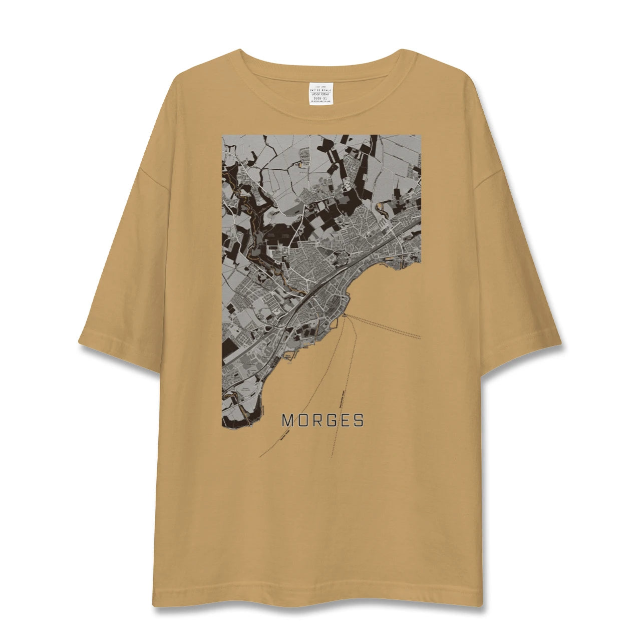 【モルジュ(スイス)】地図柄ビッグシルエットTシャツ