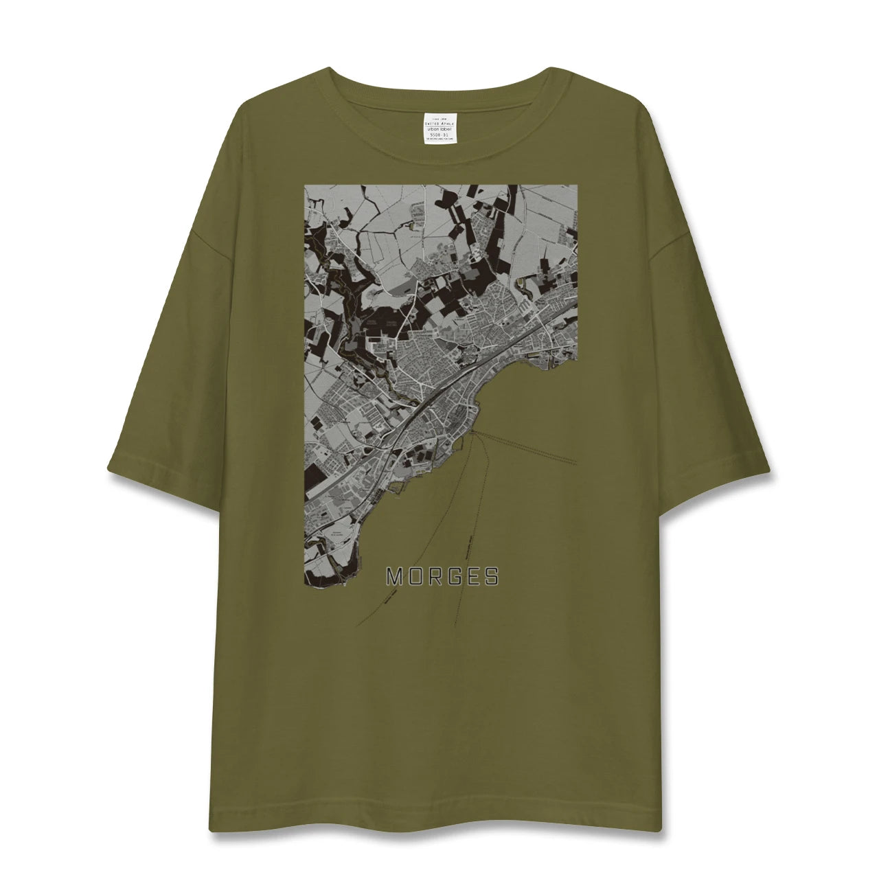 【モルジュ(スイス)】地図柄ビッグシルエットTシャツ