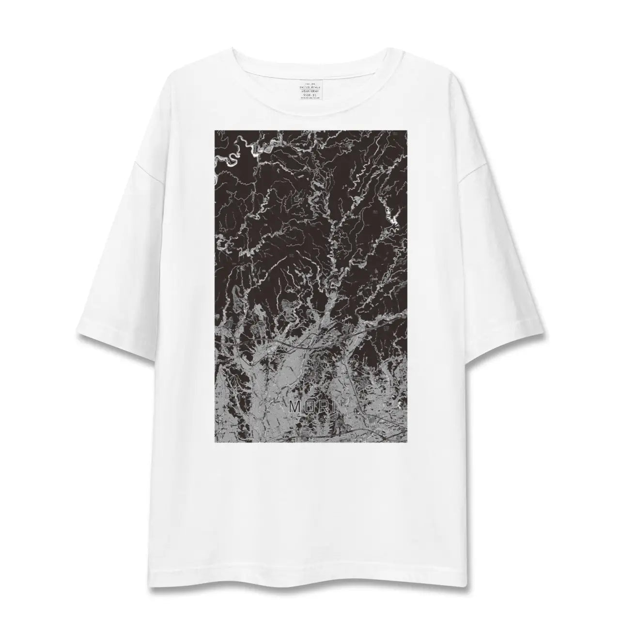 【森(静岡県)】地図柄ビッグシルエットTシャツ