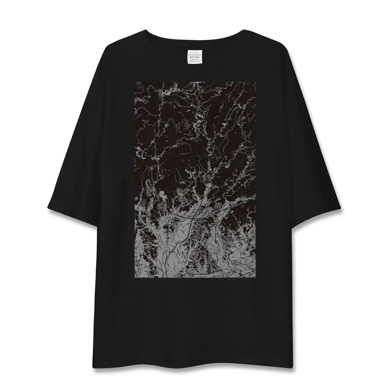 【森(静岡県)】地図柄ビッグシルエットTシャツ