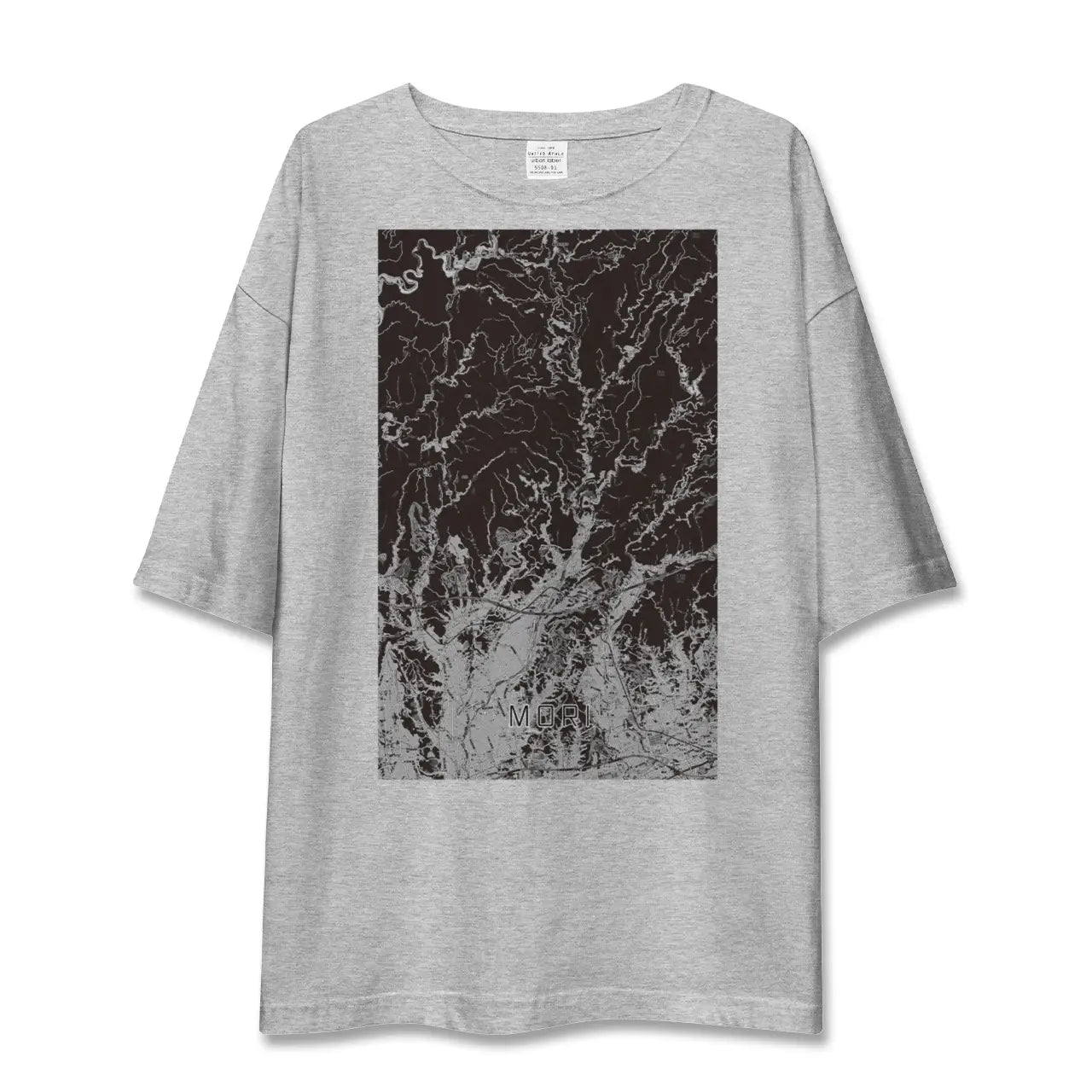 【森(静岡県)】地図柄ビッグシルエットTシャツ