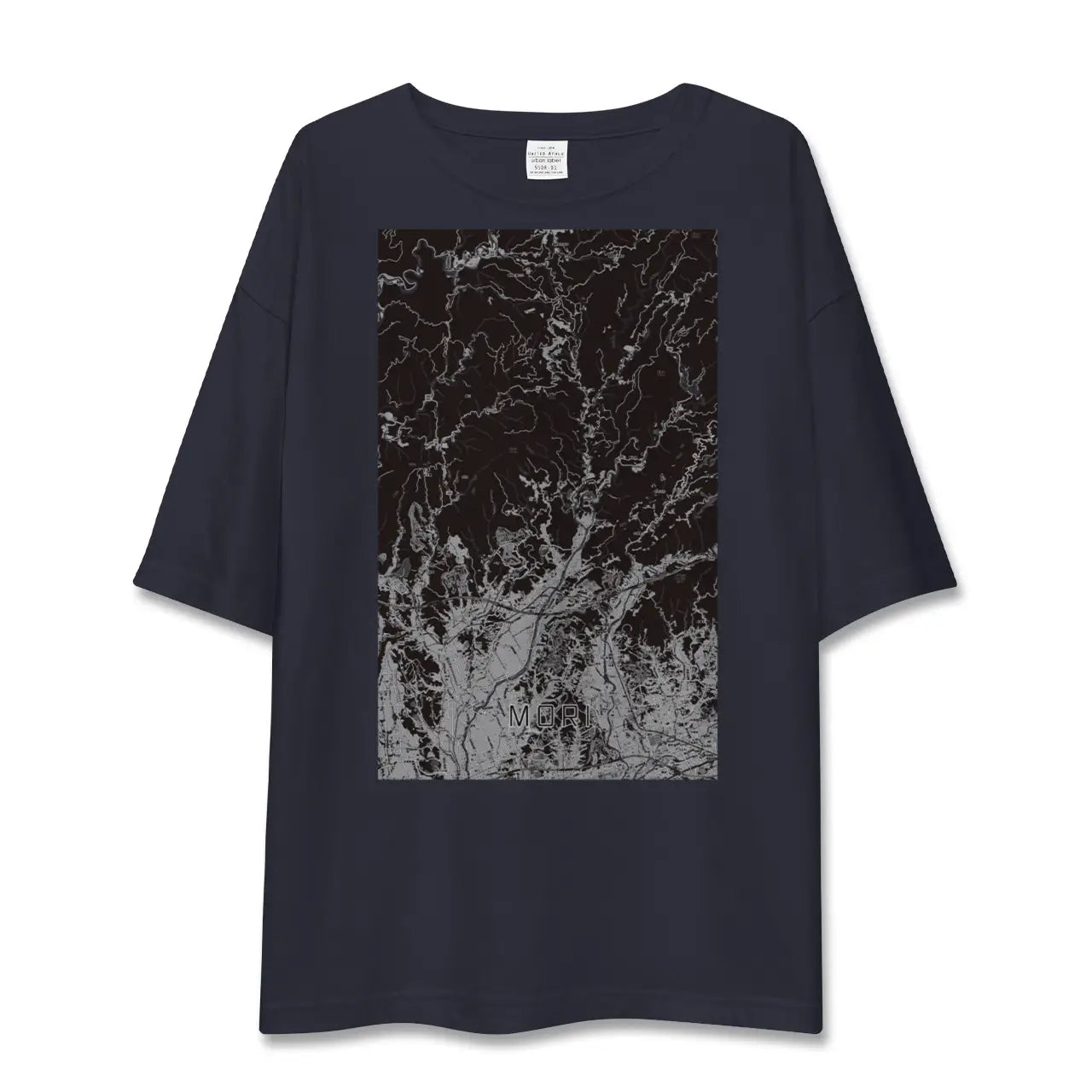 【森(静岡県)】地図柄ビッグシルエットTシャツ