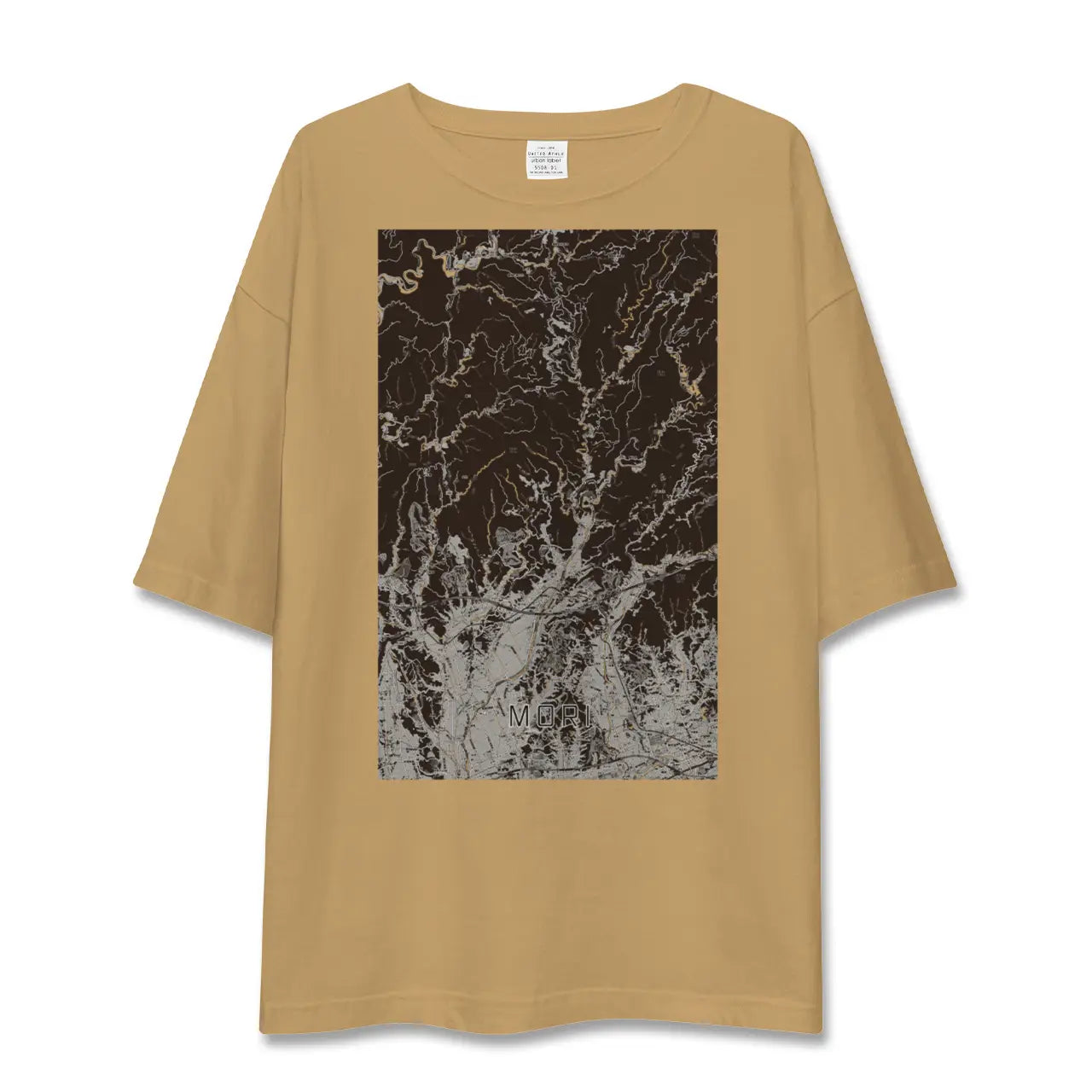 【森(静岡県)】地図柄ビッグシルエットTシャツ