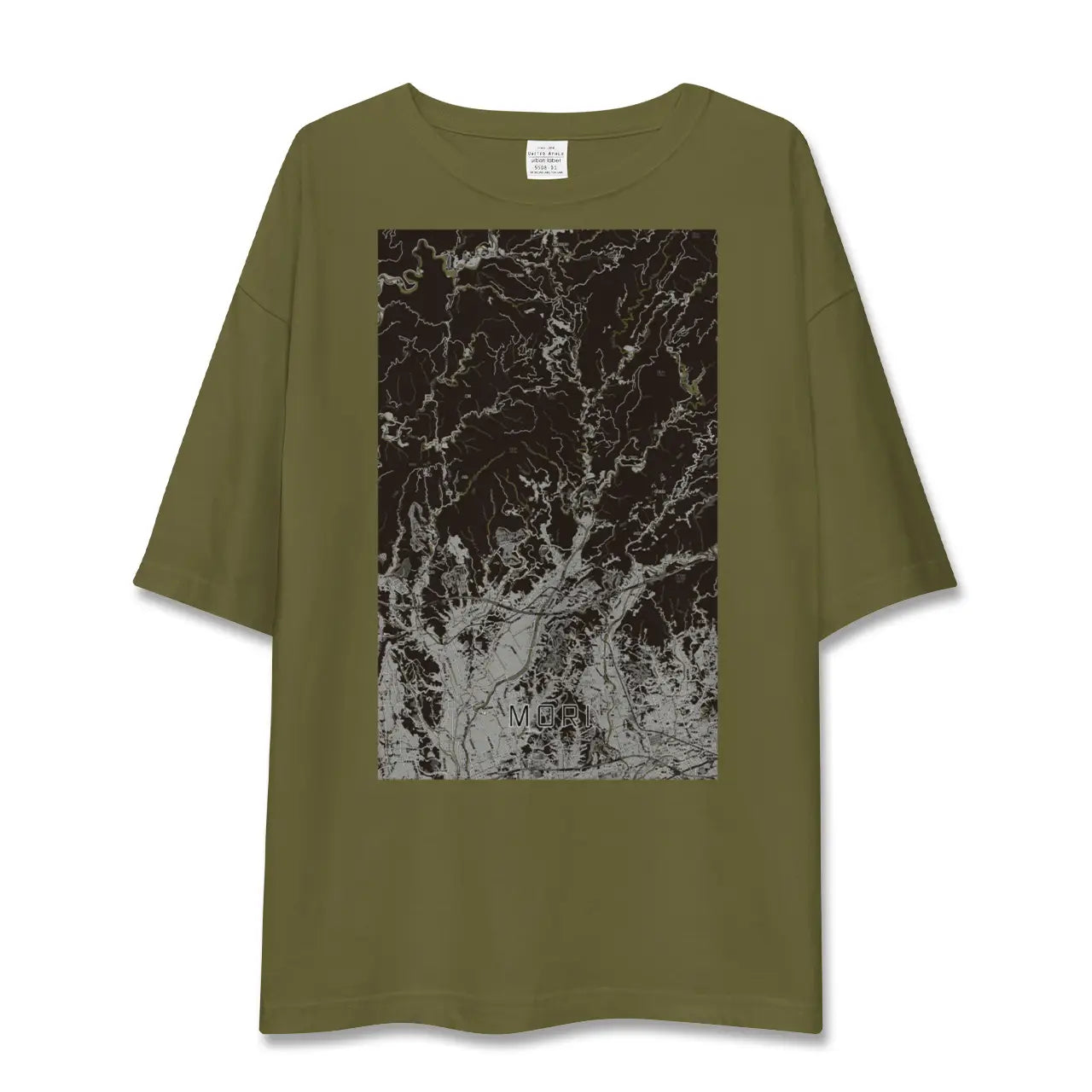 【森(静岡県)】地図柄ビッグシルエットTシャツ