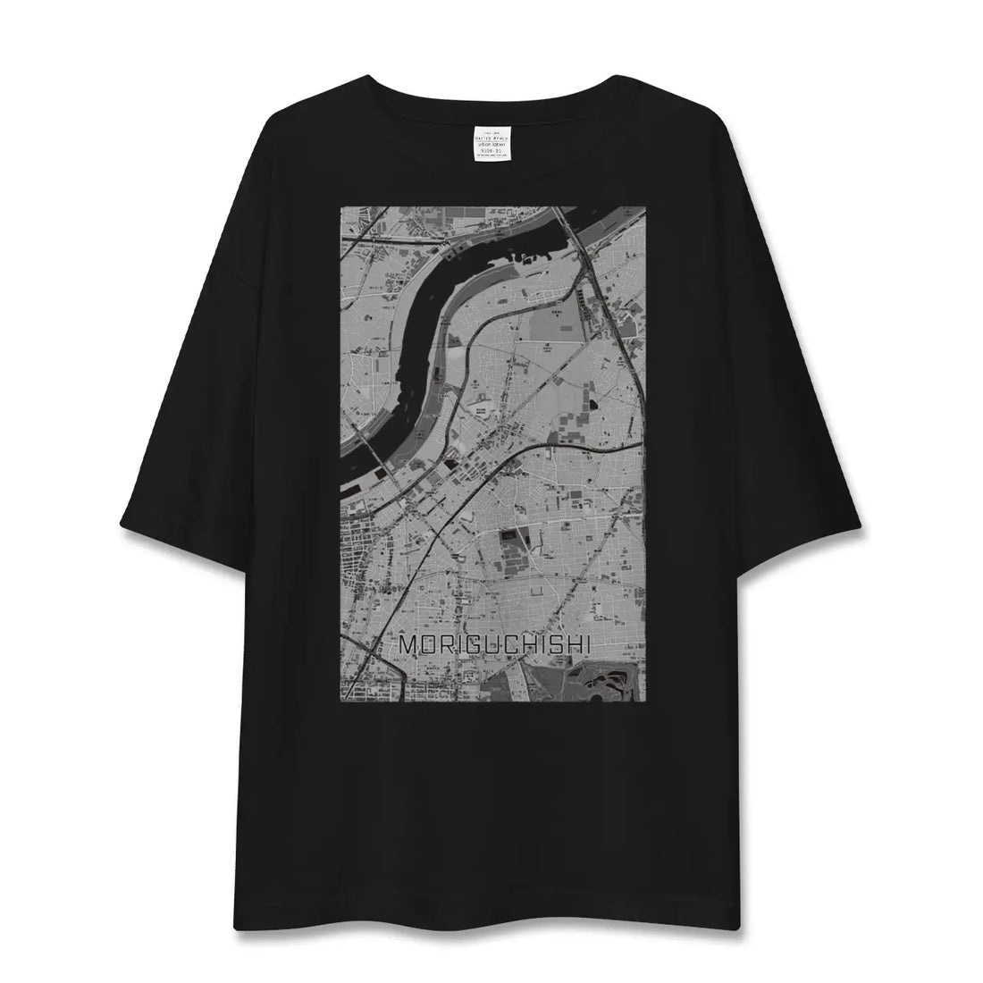 【守口市(大阪府)】地図柄ビッグシルエットTシャツ