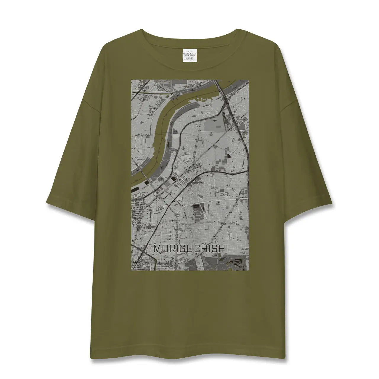 【守口市(大阪府)】地図柄ビッグシルエットTシャツ