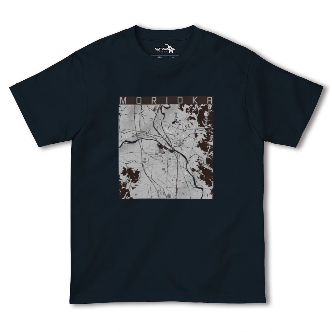 【盛岡(岩手県)】地図柄ヘビーウェイトTシャツ