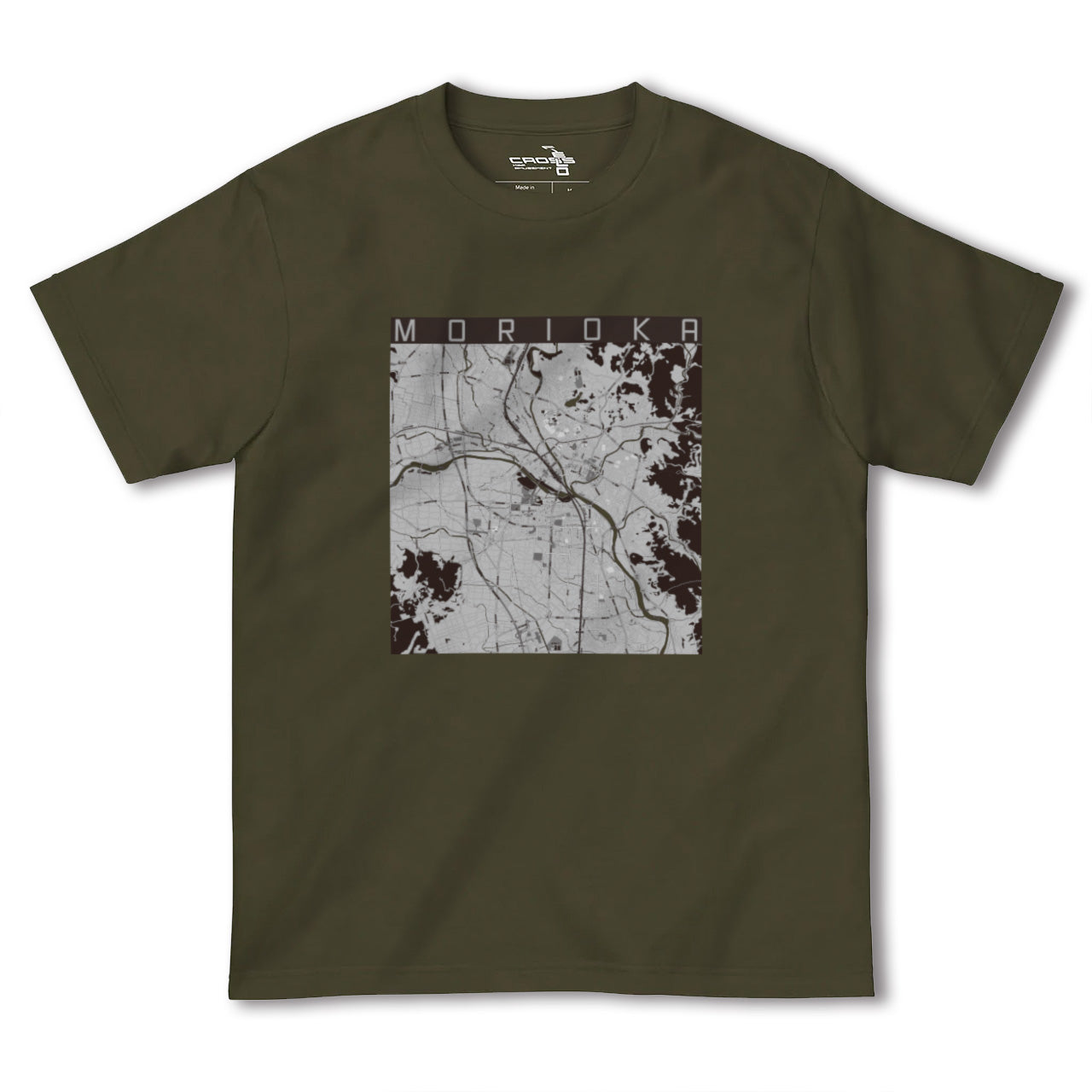 【盛岡(岩手県)】地図柄ヘビーウェイトTシャツ