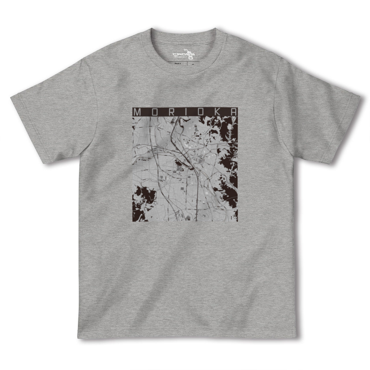 【盛岡(岩手県)】地図柄ヘビーウェイトTシャツ
