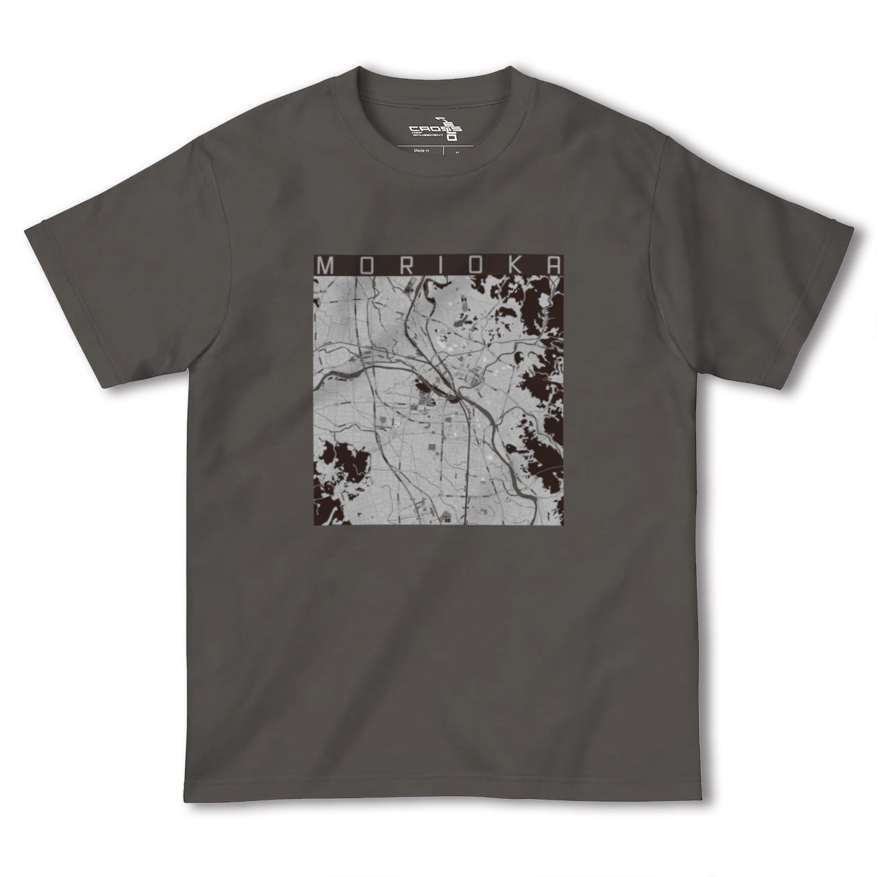 【盛岡(岩手県)】地図柄ヘビーウェイトTシャツ