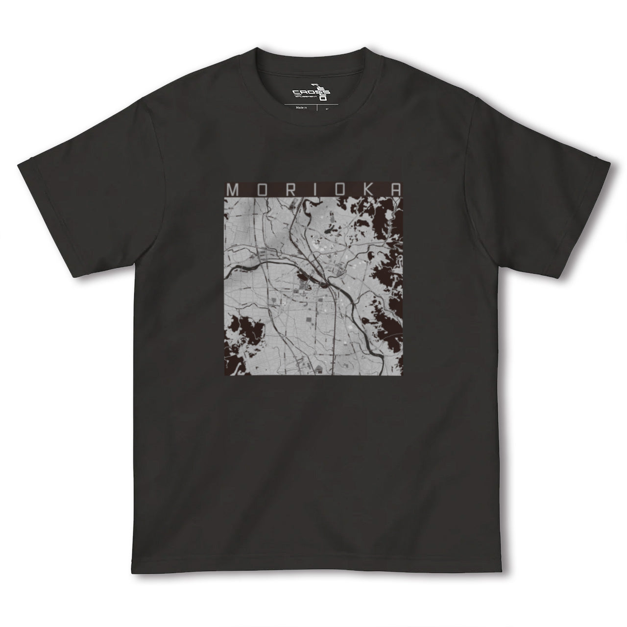 【盛岡(岩手県)】地図柄ヘビーウェイトTシャツ