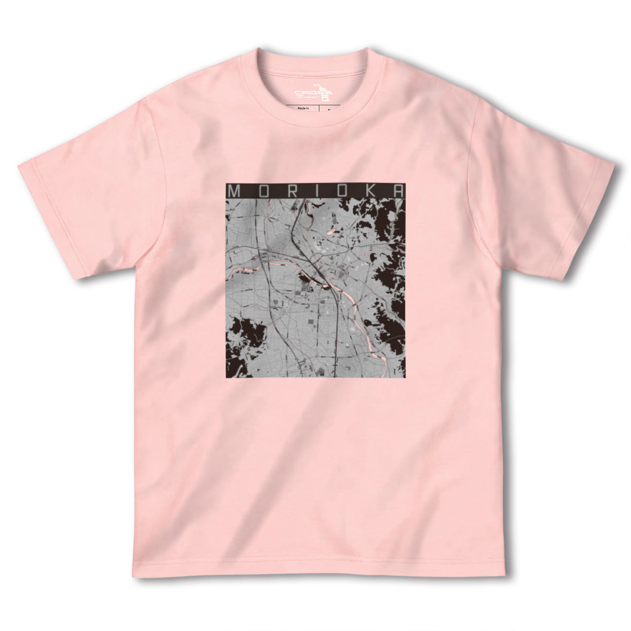 【盛岡(岩手県)】地図柄ヘビーウェイトTシャツ