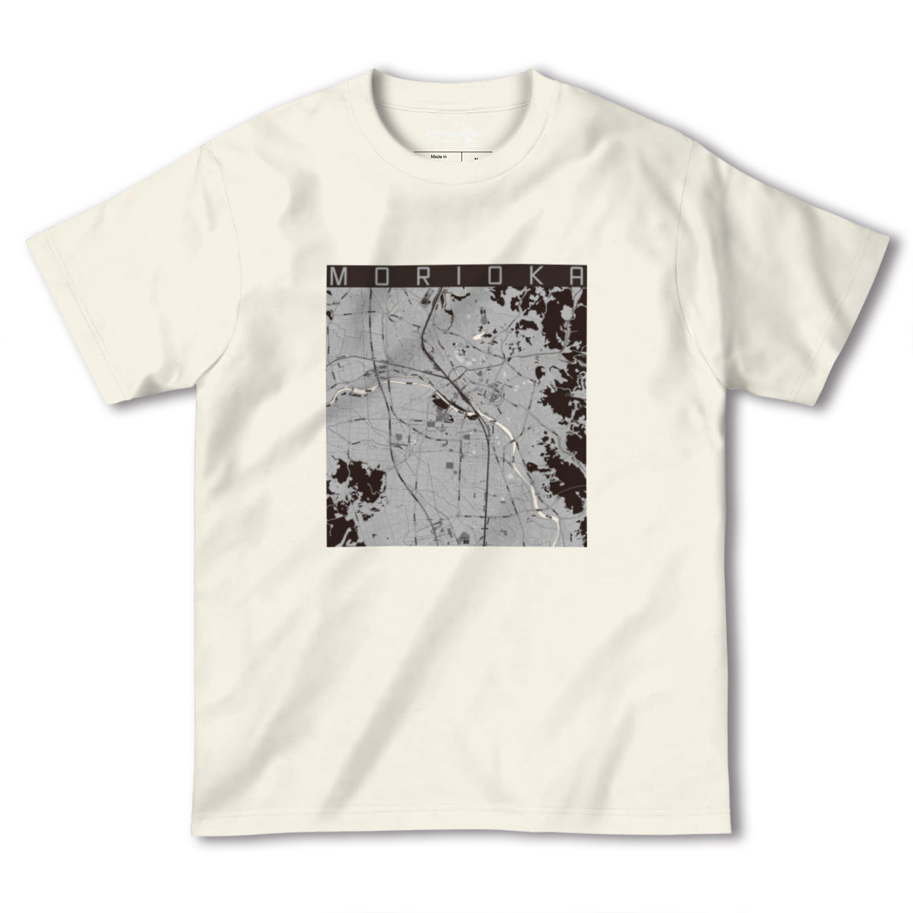 【盛岡(岩手県)】地図柄ヘビーウェイトTシャツ