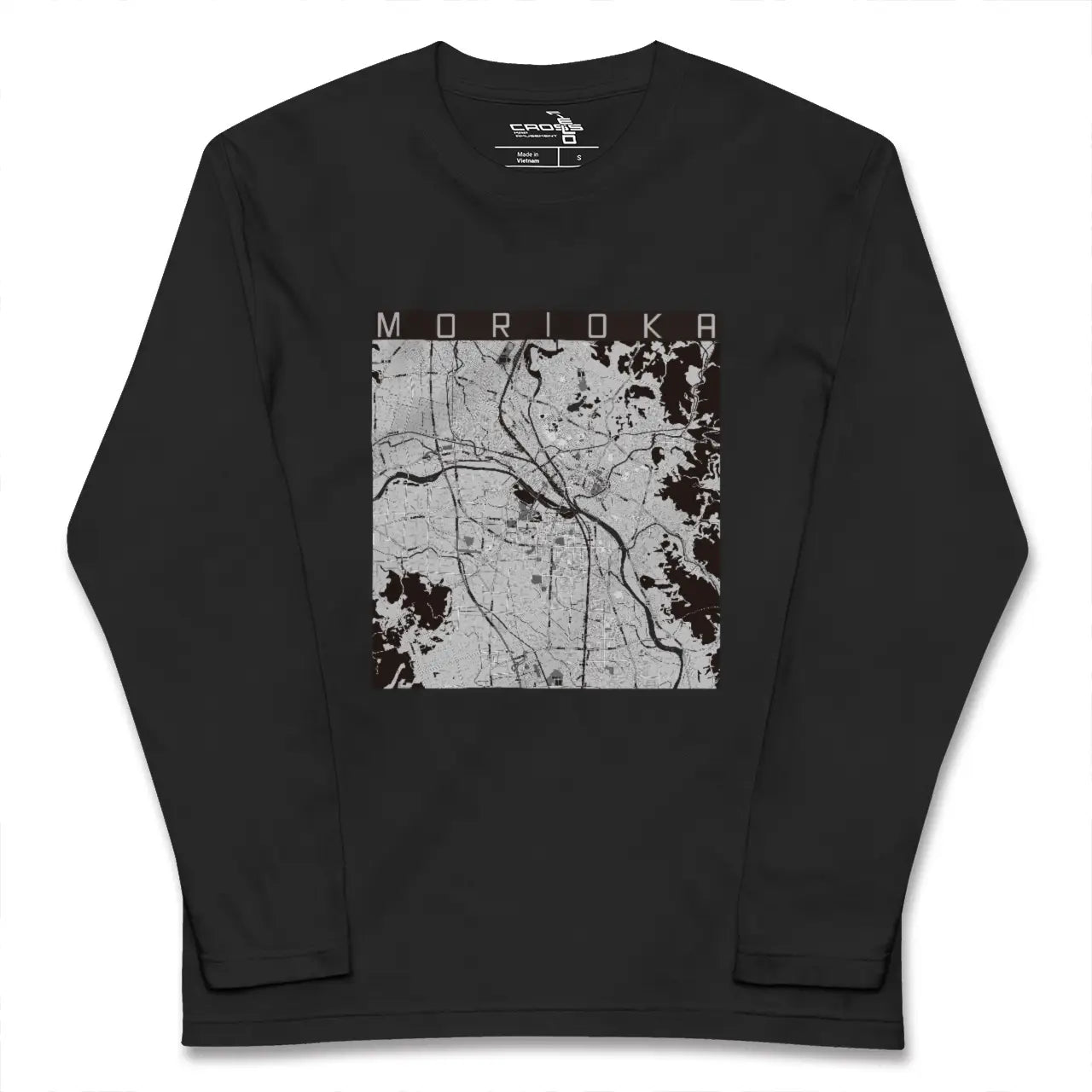 【盛岡(岩手県)】地図柄ロングスリーブTシャツ
