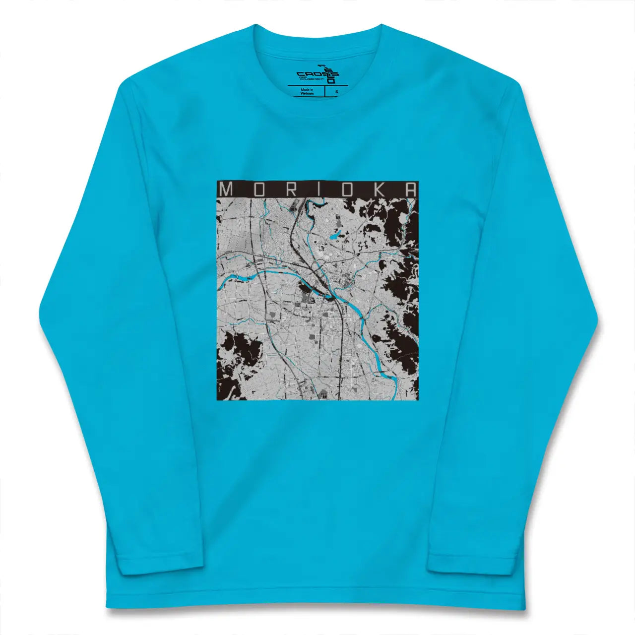【盛岡(岩手県)】地図柄ロングスリーブTシャツ