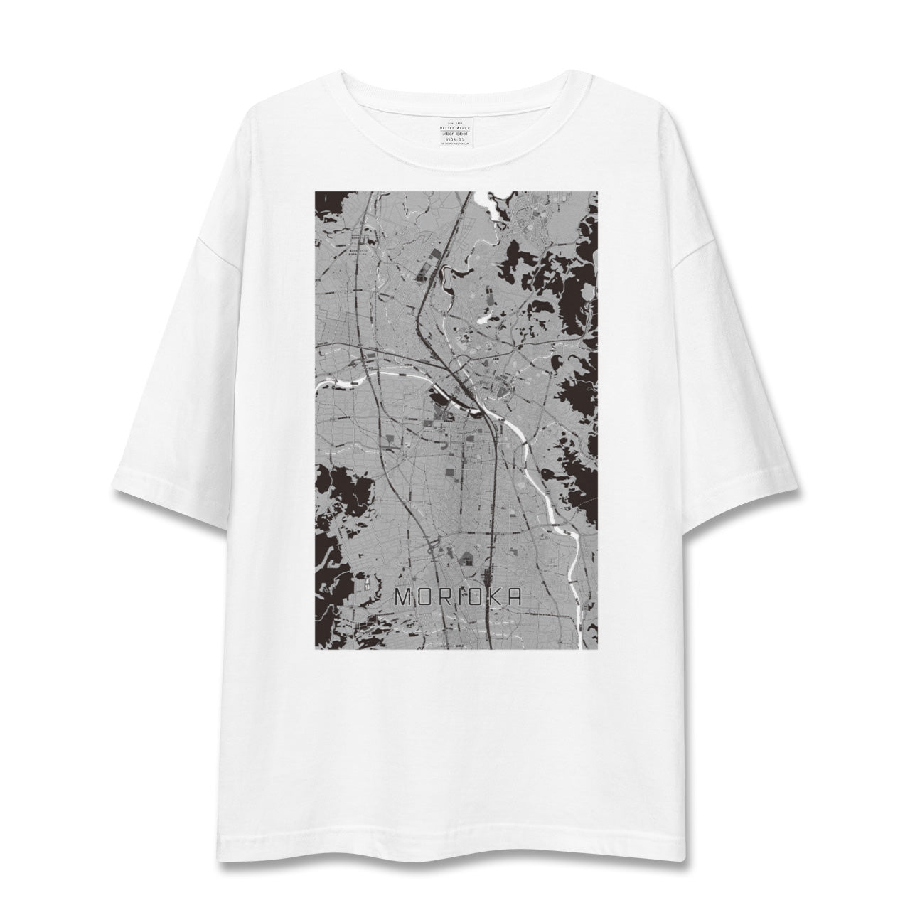 【盛岡(岩手県)】地図柄ビッグシルエットTシャツ