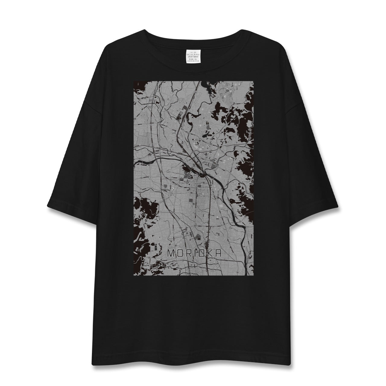 【盛岡(岩手県)】地図柄ビッグシルエットTシャツ