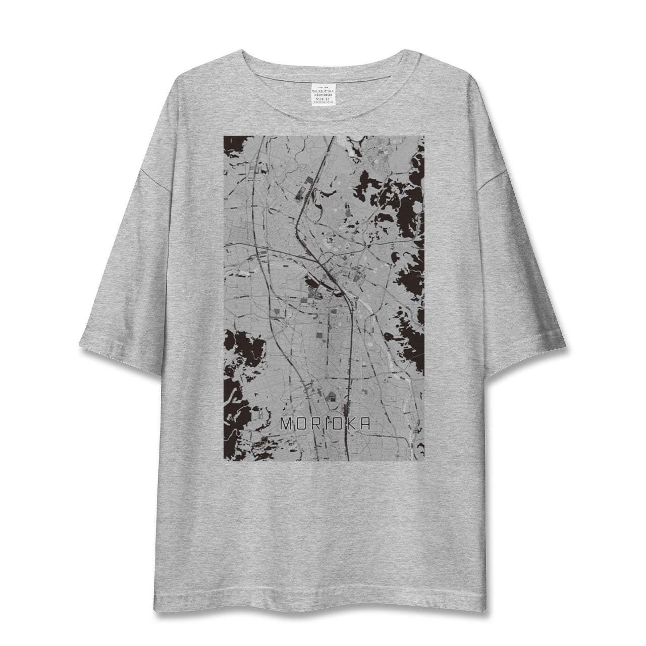 【盛岡(岩手県)】地図柄ビッグシルエットTシャツ