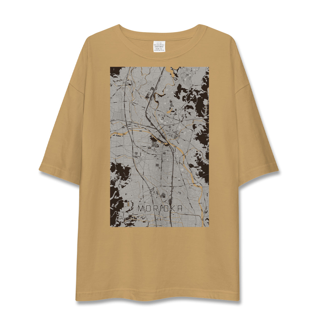 【盛岡(岩手県)】地図柄ビッグシルエットTシャツ